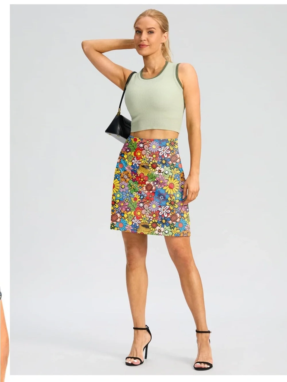 Skorts for Women with Pockets High Waisted Tennis Golf Knee Length 18